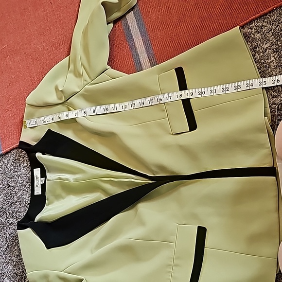 STUNNING JONES STUDIO SEPARATES GREEN BLACK BLAZER - Picture 8 of 13